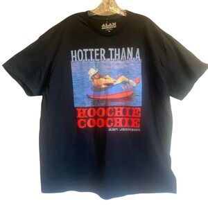 Alan Jackson Hoochie Coochie Graphic T-Shirt Black 2XL NWT Country Tee